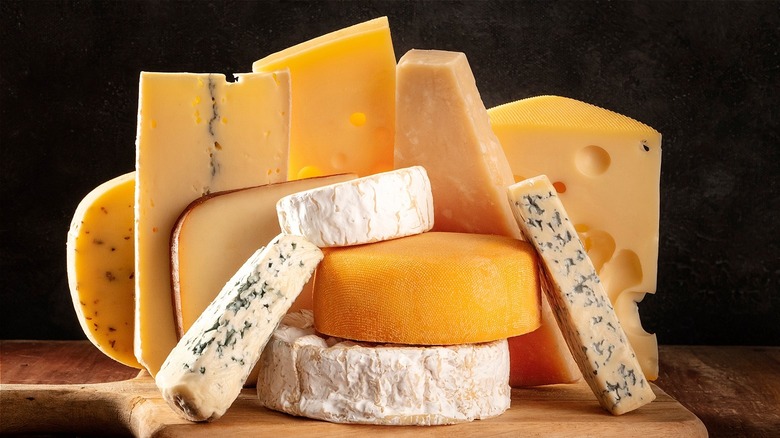 A selection of cheeses