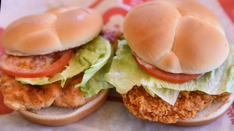 Wendy's chicken sandwiches