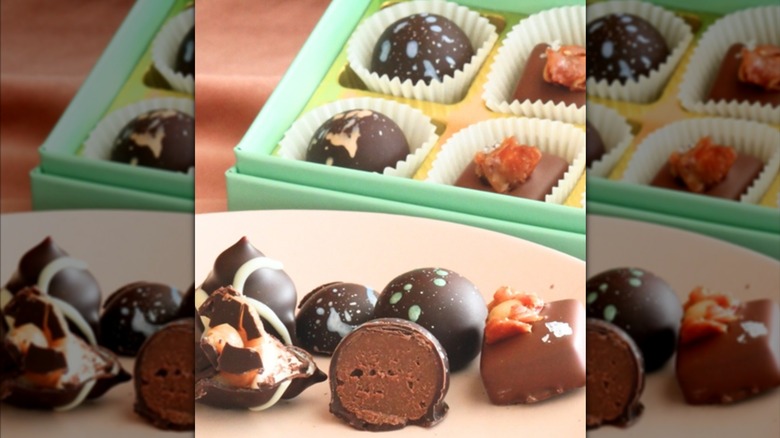 Boxed chocolates from Markham and Fitz.