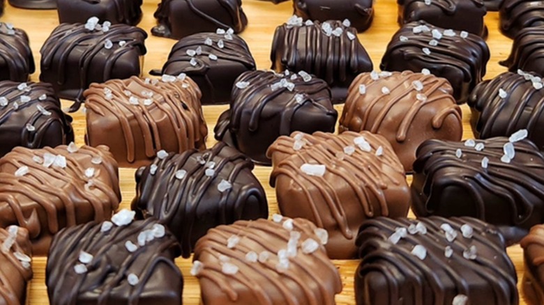 Chocolate Wave sea salt chocolate caramels.