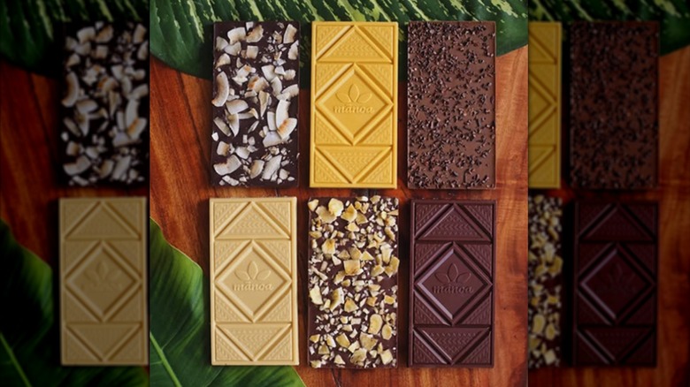 Bars from Manoa Chocolate.
