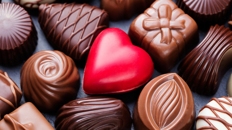 Fancy dipped chocolates.