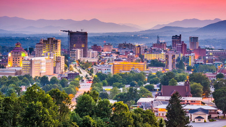 Asheville NC skyline