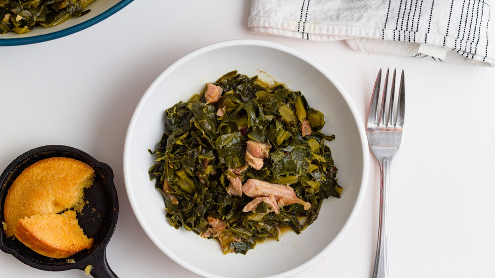 collard greens served