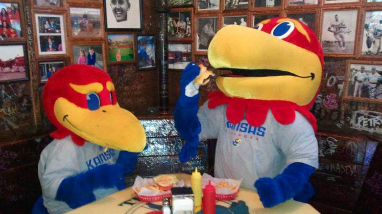 Wagon Wheel Lawrence Kansas Jayhawks Mascots
