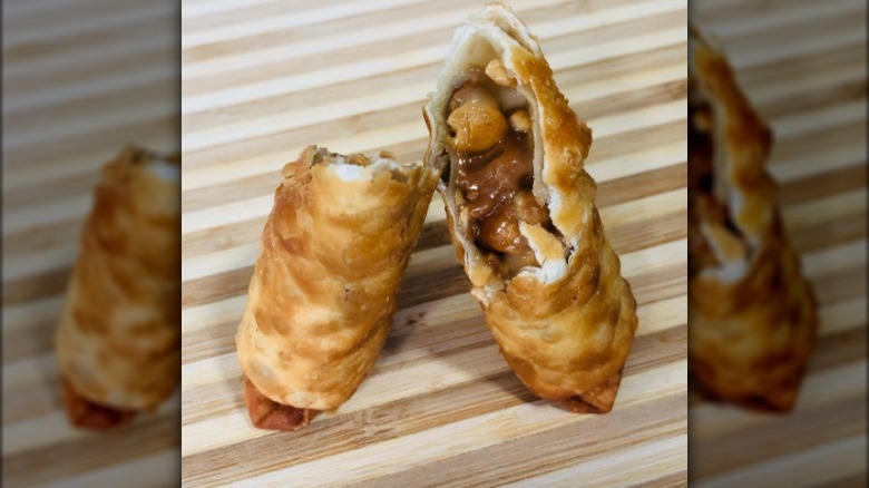 A deep fried Payday bar