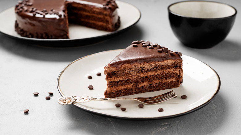 Assortment of chocolate cakes