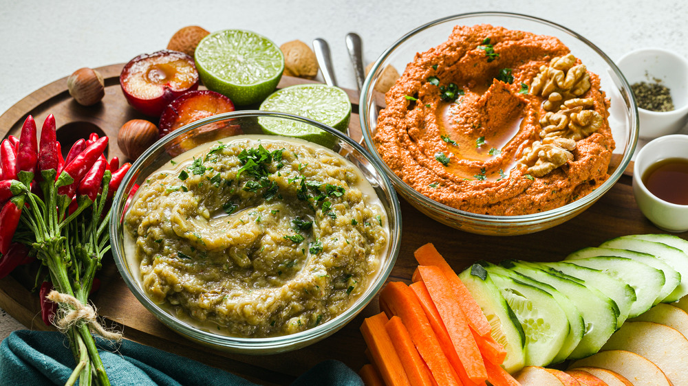 party dips with vegetables