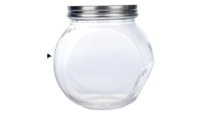 Glass cookie jar