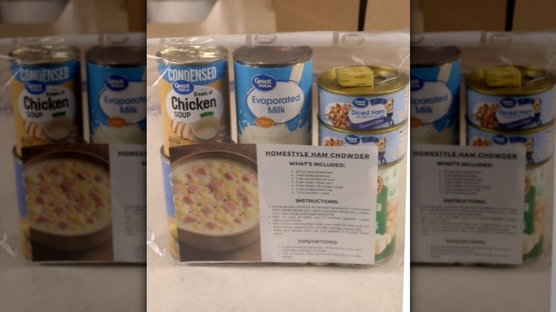 homestyle ham chowder meal in a bag