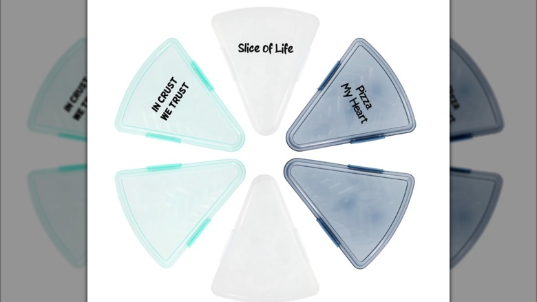 Surefresh Triangle Pizza Storage Boxes in circle