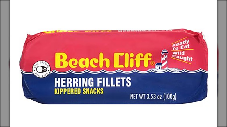 Package of canned herring