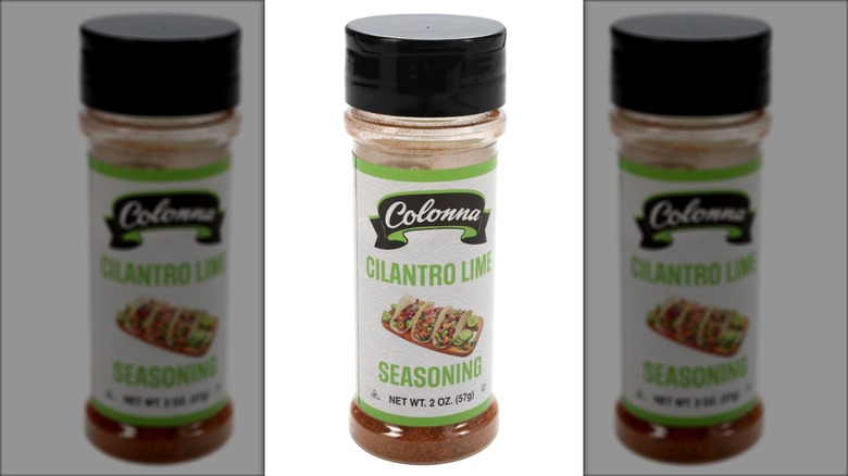 Bottle of cilantro lime seasoning