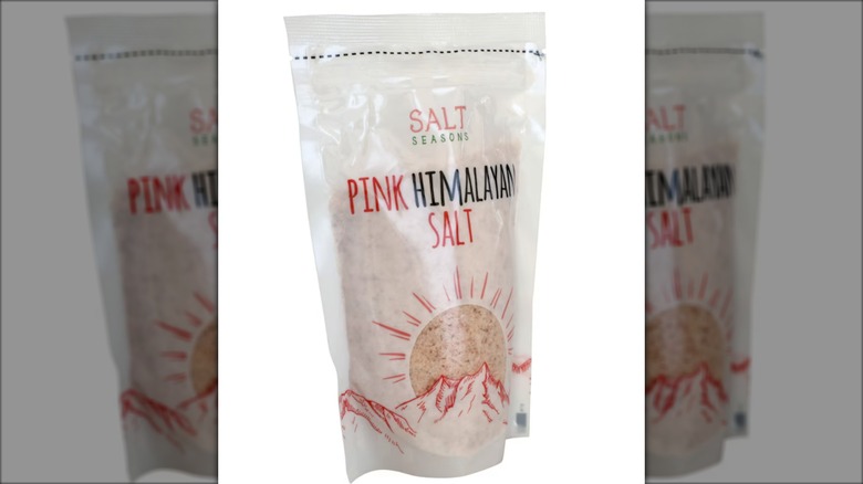 Bag of pink Himalayan salt
