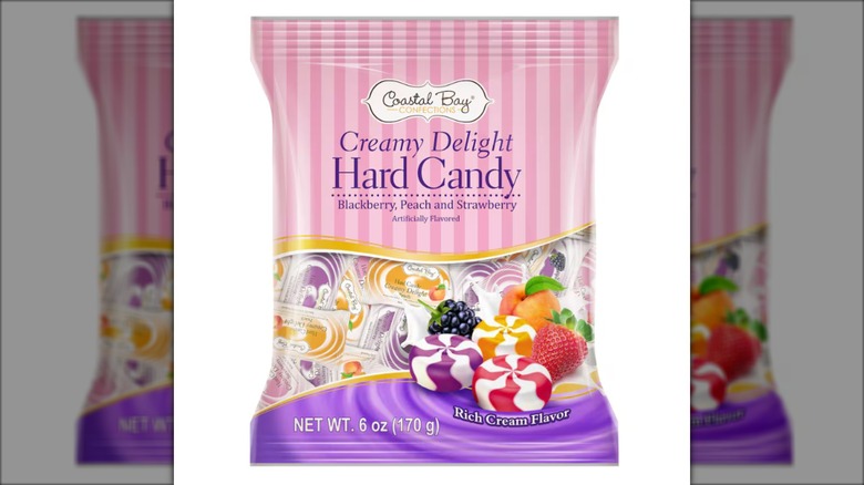 bag of fruit flavored hard candy