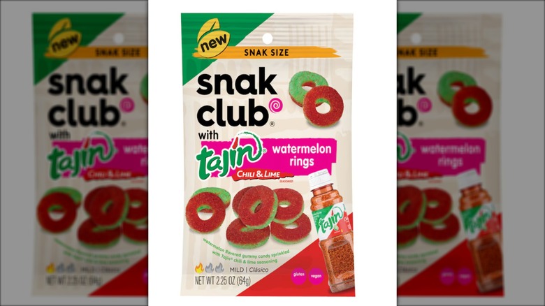 bag of tajin flavored gummy watermelon rings