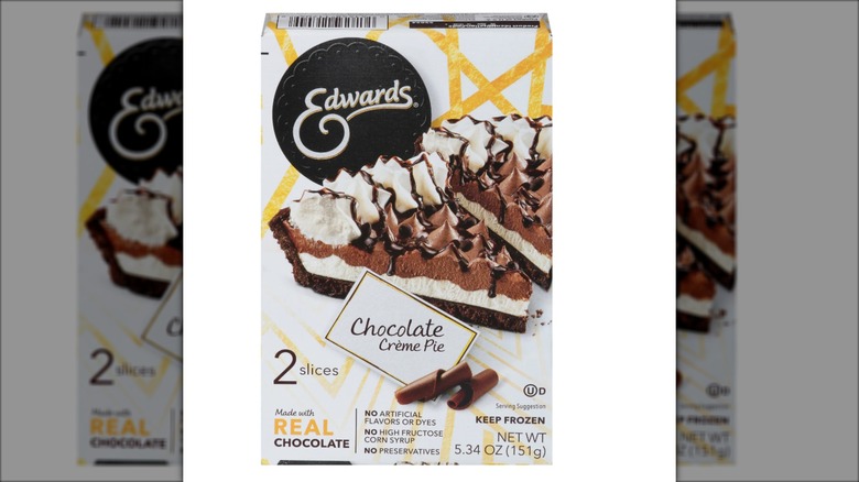 Edwards frozen chocolate pie slices