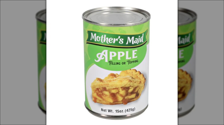 Can of Mother's Maid apple pie filling