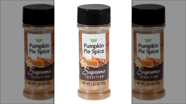Bottle of pumpkin pie spice