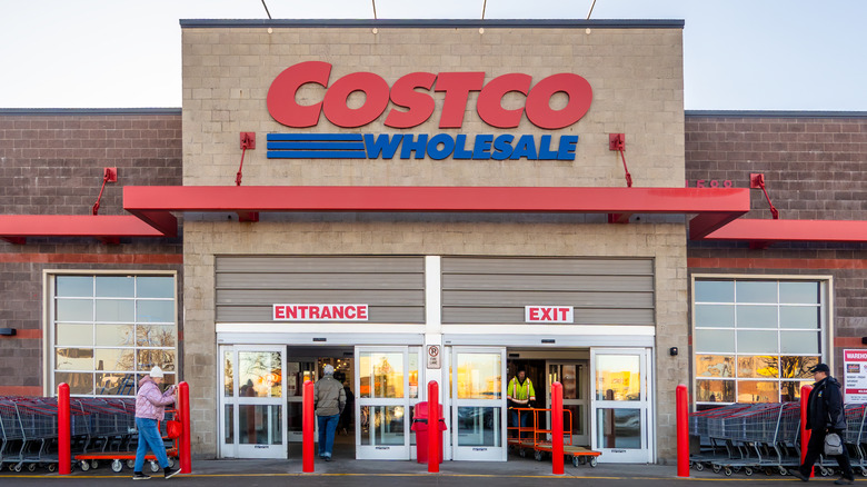 Costco store with foggy sky