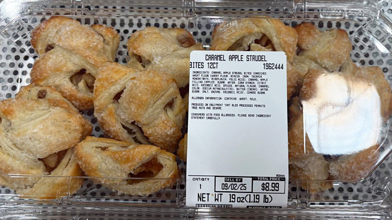 container of Costco Caramel Apple Strudel Bites