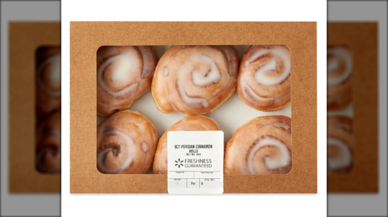 6-pack box of cinnamon rolls