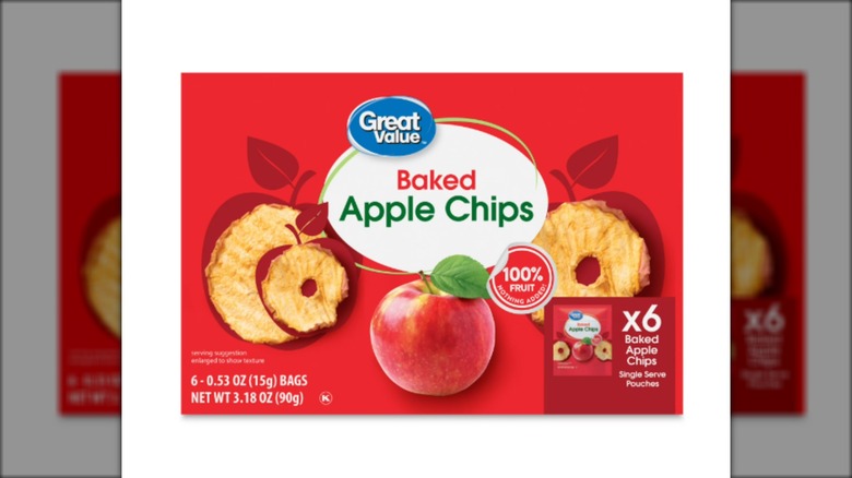box of baked apple chips