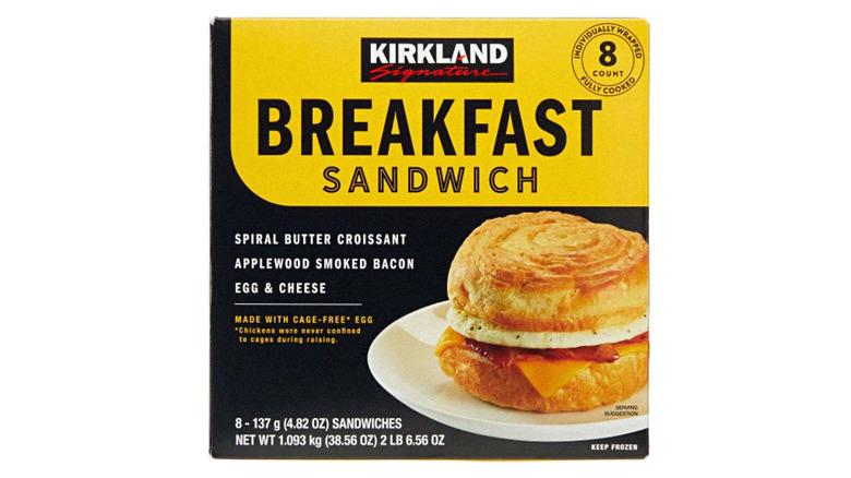 Kirkland Signature breakfast sandwich box