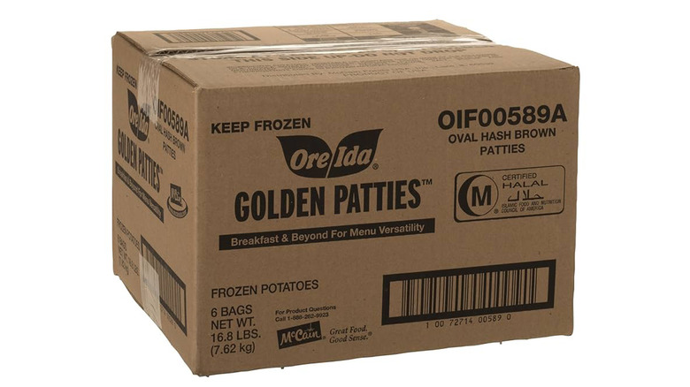 Costco box of Ore-Ida hash browns