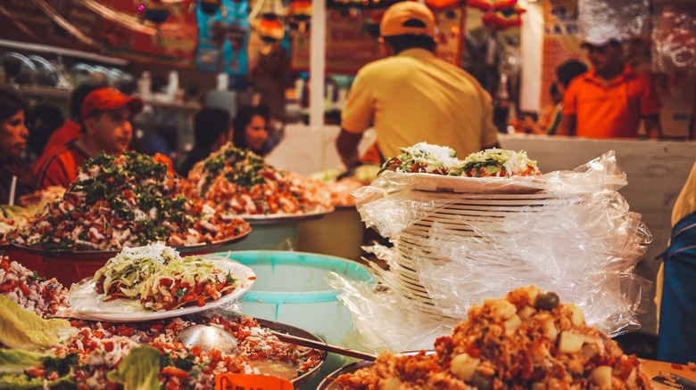 Taco vendor at Mexico City market