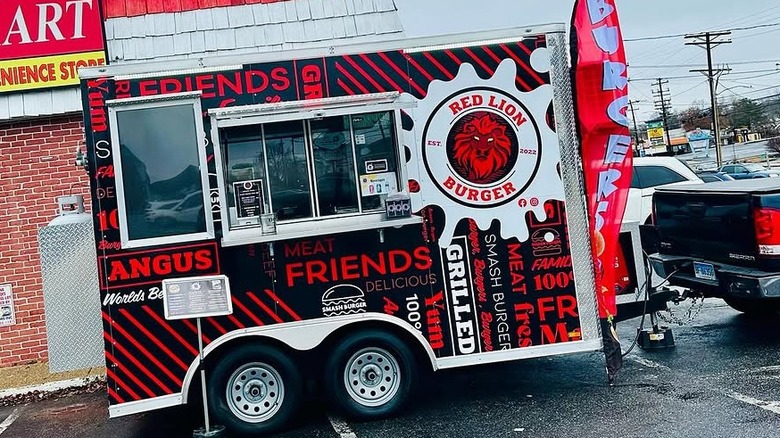 Red Lion Burger food truck