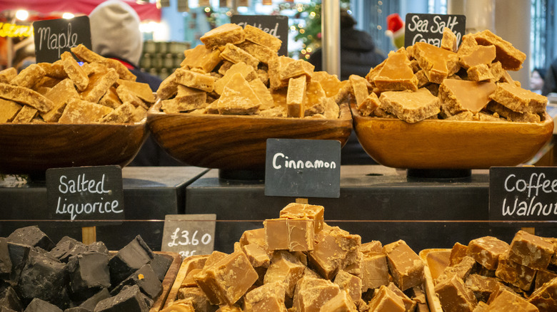 Baskets of assorted fudge