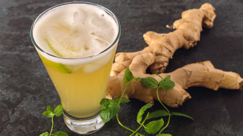 Ginger root and ginger beer