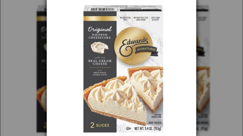 various Edwards pies on store shelves