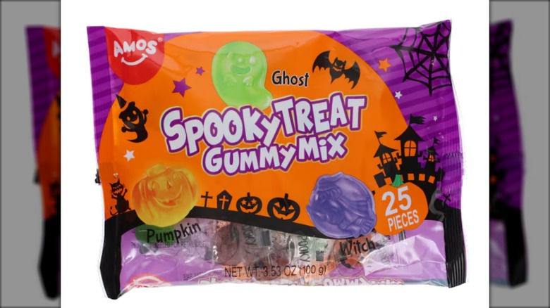Bag of Halloween-themed gummy candy