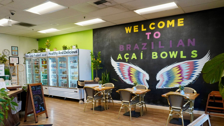 Interior of Brazilian Acai Bowls and Juice Bar