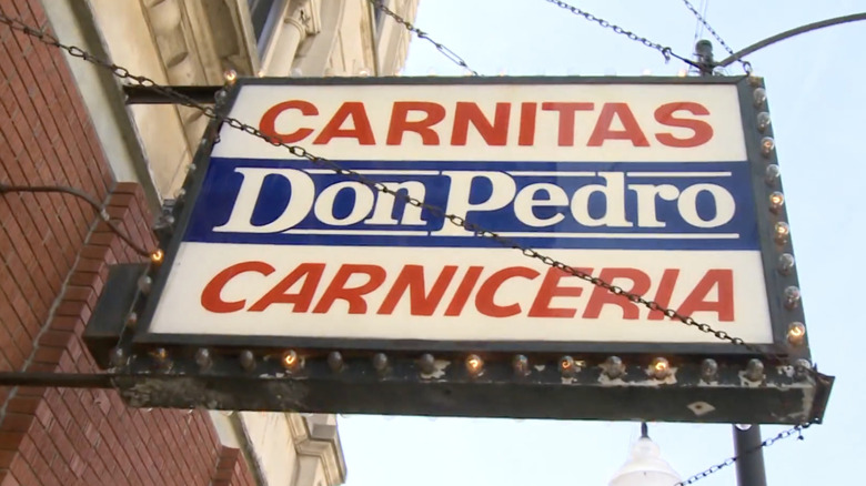 carnitas don pedro exterior sign