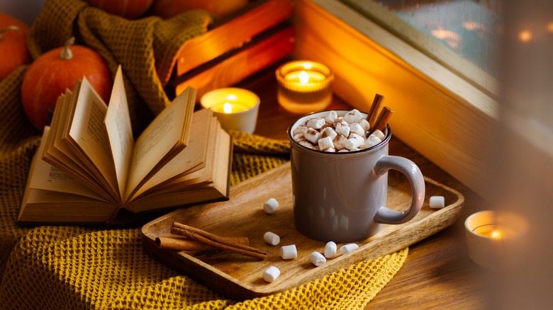 Hot chocolate in a mug