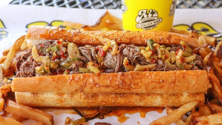 Al's Italian beef sandwich