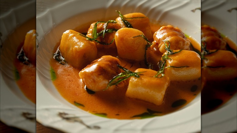 Gnocchi with tomato sauce