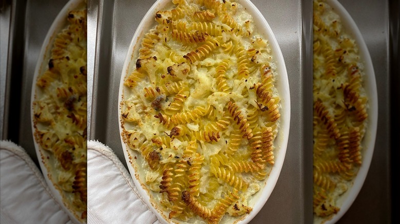 Fusilli pasta casserole