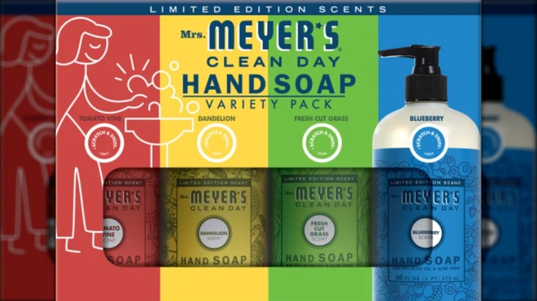 meyer's hand soap variety pack with four bottles