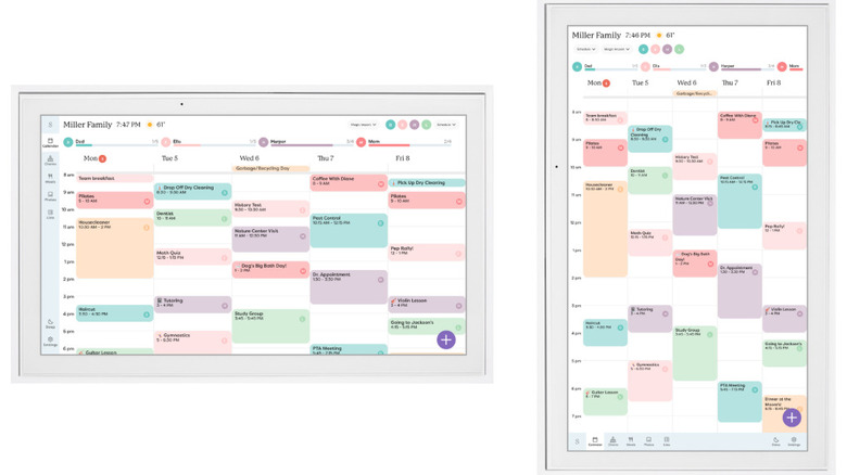 Digital touchscreen calendar and organizer
