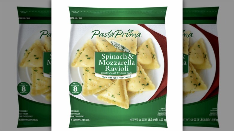 Package of Pasta Prima Spinach & Mozzarella Ravioli