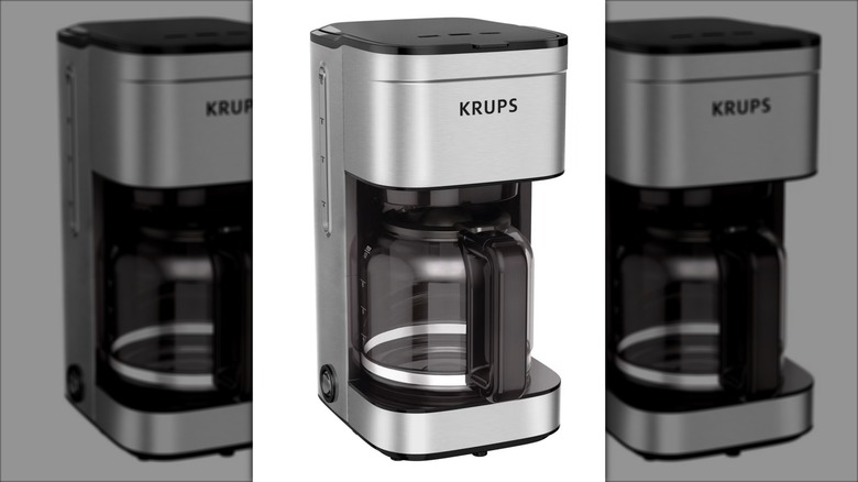 Modern looking coffee maker.