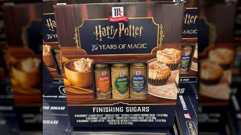 Box of McCormick Harry Potter finishing sugars