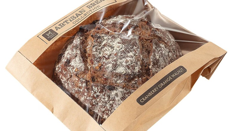 Package of Sams Club cranberry orange walnut loaf