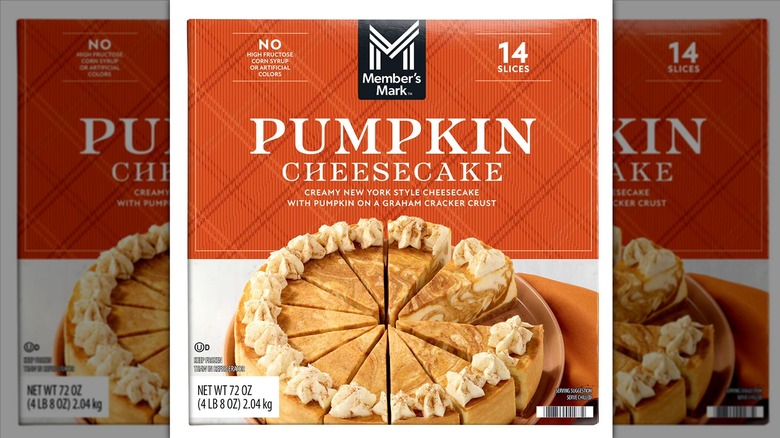 Box of Sams Club Members Mark Pumpkin Cheesecake