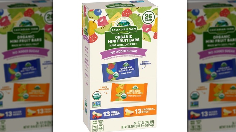 Box of Cascadian Farm organic mini fruit bars