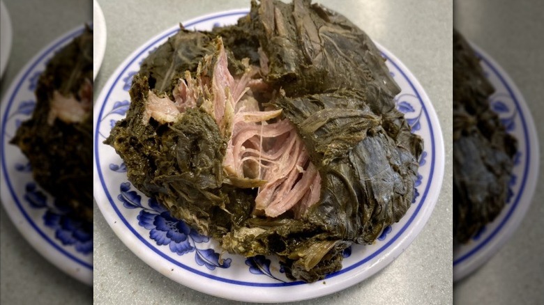 a plate of Hawaiian laulau